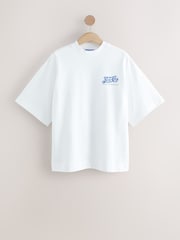 Blanco/azul - Offical Pepsi License Back Graphic Short Sleeve Crew Neck T-Shirt - Imagen 6 de 9