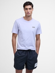 Barbour® International Block Print Black Swim Shorts - Image 3 of 5