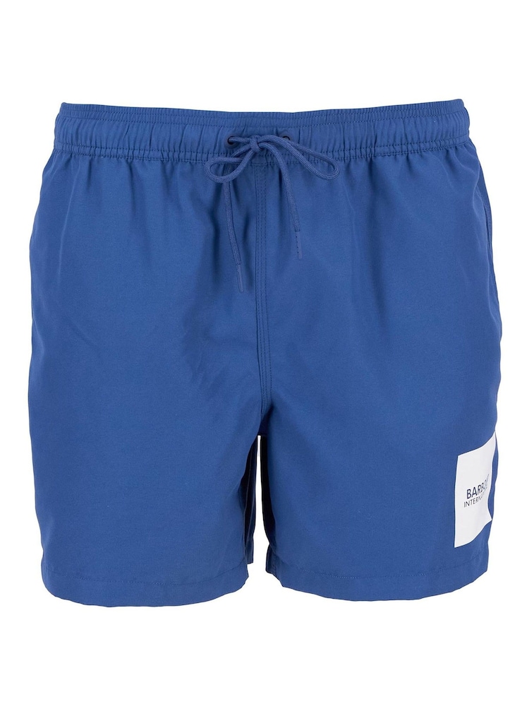 Barbour® International Block Print Black Swim Shorts - Image 5 of 5