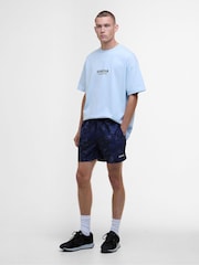 Barbour® International Block Print Black Swim Shorts - Image 1 of 5