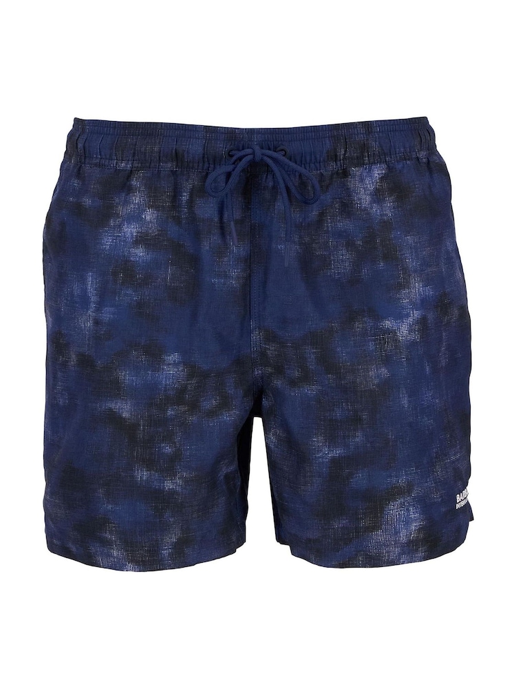 Barbour® International Block Print Black Swim Shorts - Image 5 of 5