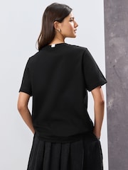 Noir motif graphique Cannes - T-shirt Manche courte Col ras du cou lourd - Image 4 de 11