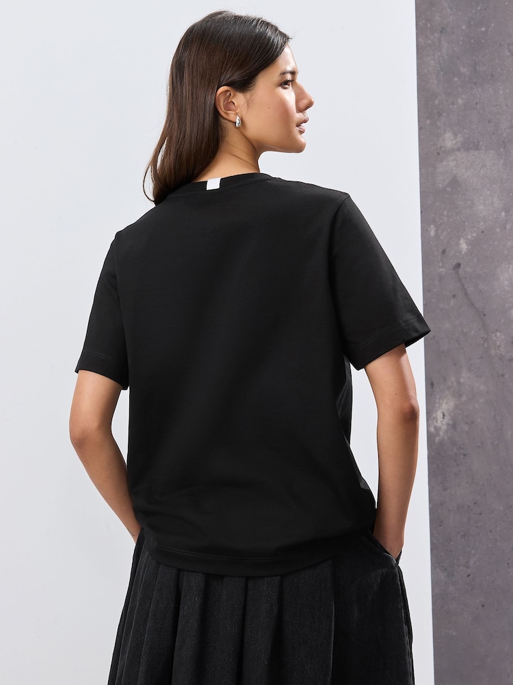 Noir motif graphique Cannes - T-shirt Manche courte Col ras du cou lourd - Image 4 of 11