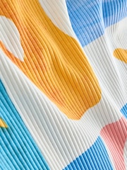 Azul/Amarelo - Colete regata Ribbed Racer sem mangas - Imagem 8 de 8