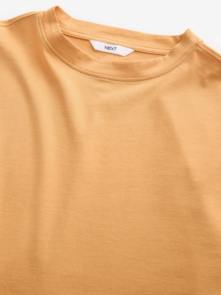 Ochre Yellow Relaxed Fit Skater Style T-Shirt - Image 4 of 6