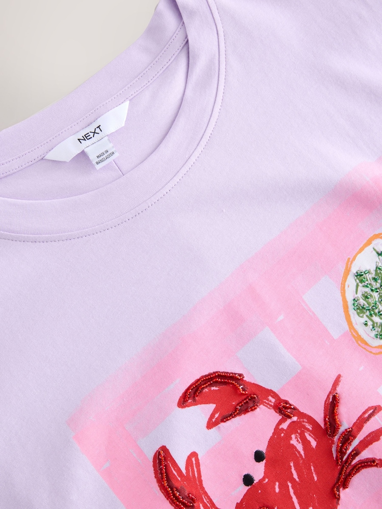 Morado lila - Relaxed Fit Skater Style T-Shirt - Imagen 7 de 7 Morado lila - Relaxed Fit Skater Style T-Shirt - Imagen 7 de 7