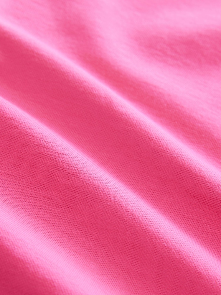Pink Heavyweight Short Sleeve Shorter Length T-Shirt - Image 8 of 8