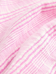 Pink/White Stripe Soft Rib Stripey Shorts - Image 6 of 7