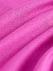 Bright Pink Heavyweight Short Sleeve Crew Neck Maxi T-Shirt Dress - Image 6 of 7
