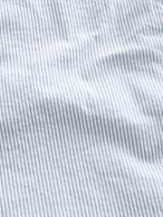 Light Blue Straight Fit Seersucker Stripe Chino Shorts - Image 10 of 10