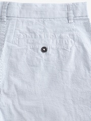 Light Blue Straight Fit Seersucker Stripe Chino Shorts - Image 9 of 10