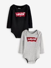 Levi's Grey Bodysuits 2 Pack - Image 1 of 5