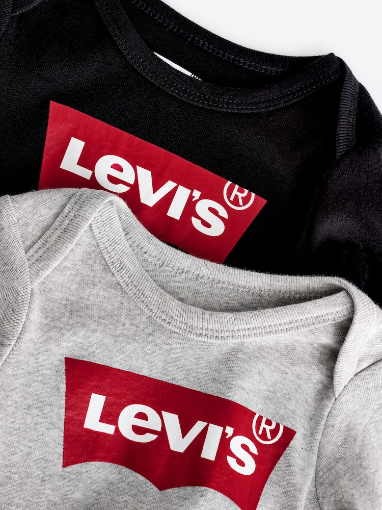 Levi's Grey Bodysuits 2 Pack - Image 5 of 5