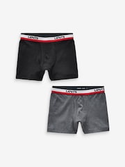 Levi's® Grey Black Boxers 2 Pack - Image 1 of 3