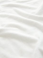 Ecru Linen Modal Blend Soft Touch Scoop Neck T-Shirt - Image 7 of 8