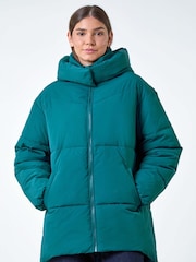 Roman Blue Padded Double-Ended Zip Coat - Image 1 of 5