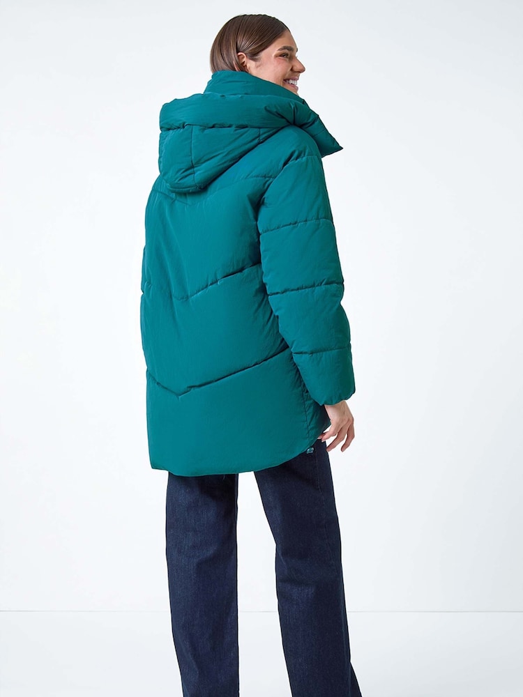 Blau - Roman Padded Double-Ended Zip Coat - Bild 2 von 5 Blau - Roman Padded Double-Ended Zip Coat - Bild 2 von 5