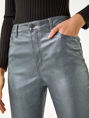 Roman Metallic Finish Mom Style Jeans - Image 6 of 6