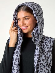 Roman Анималистический принт Longline Quilted Gilet - Image 6 of 6