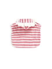 Mamas & Papas Pink 100% Cotton Flower Hood Poncho - Image 2 of 2