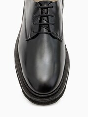 AllSaints Black Escher Derby Shoes - Image 4 of 5