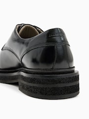 AllSaints Black Escher Derby Shoes - Image 5 of 5