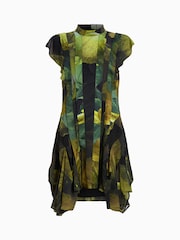 AllSaints Green Fleur Dress - Image 7 of 7