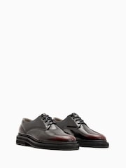 AllSaints Red Escher Derby Shoes - Image 2 of 5
