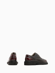 AllSaints Red Escher Derby Shoes - Image 3 of 5
