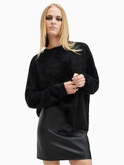AllSaints Black Rebel Crew Neck - Image 6 of 8
