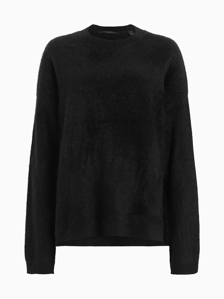 AllSaints Black Rebel Crew Neck - Image 8 of 8