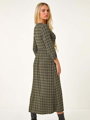 Roman Green Petite Geometric Spot Midi Dress - Image 2 of 5