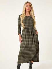 Roman Green Petite Geometric Spot Midi Dress - Image 3 of 5