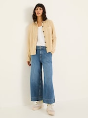FatFace Jess Natural 100% Cotton Jersey Shirt - Image 3 of 6