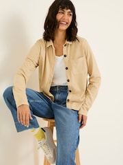 FatFace Jess Natural 100% Cotton Jersey Shirt - Image 4 of 6