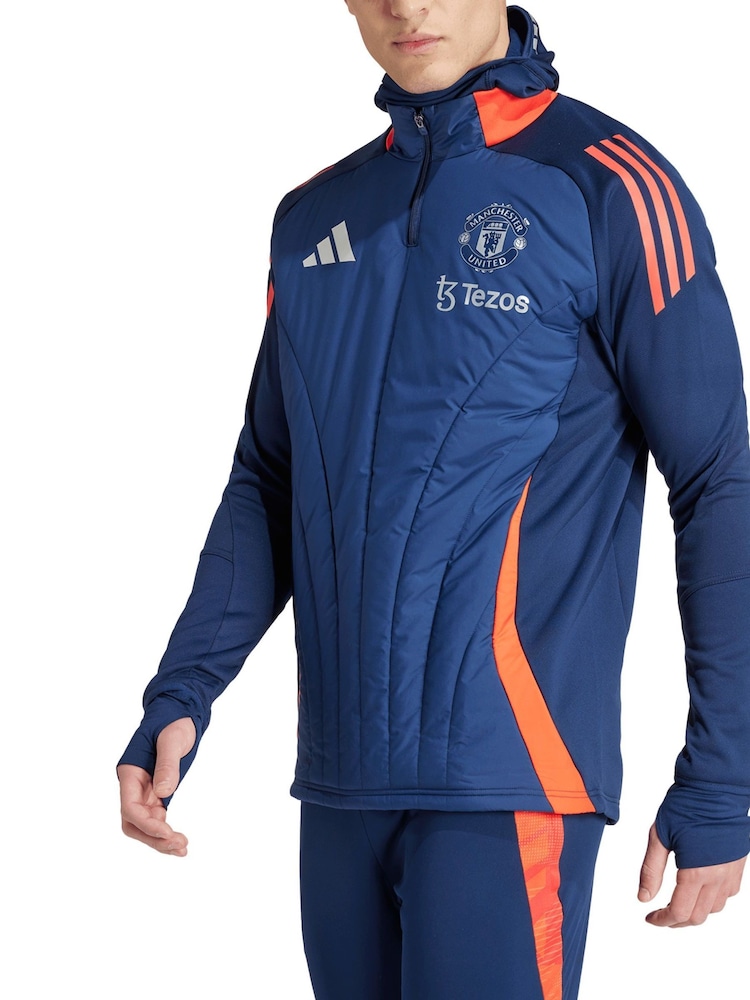 adidas Blue Manchester United Training Winter Top - Image 1 of 3