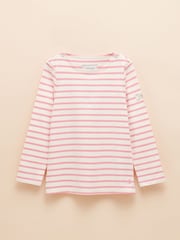 Joules Girls' Harbour Pink & Blue Pack of Two Long Sleeve Jersey Top - Image 3 of 8