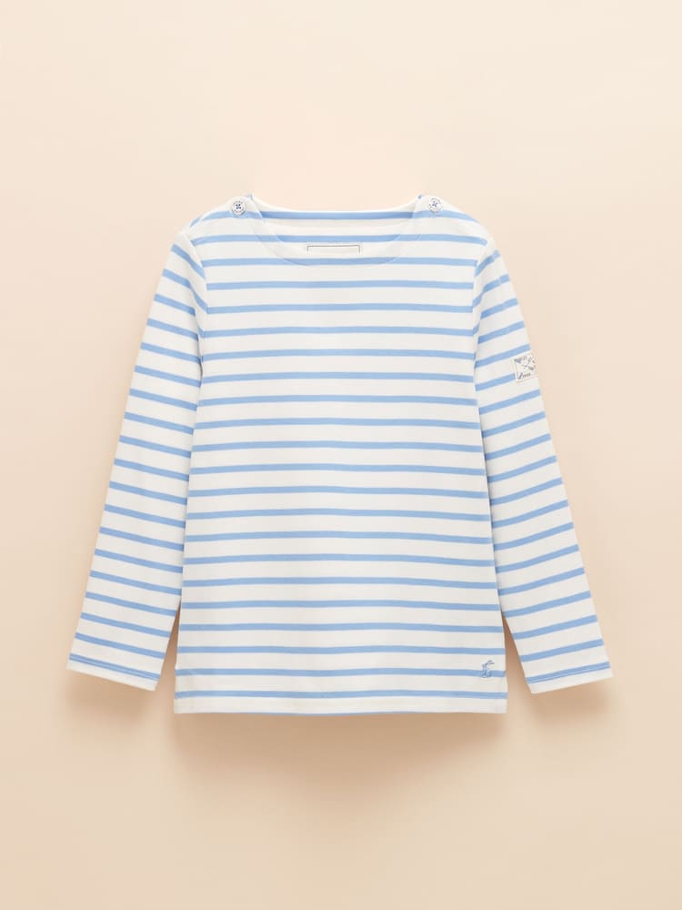 Joules Girls' Harbour Pack of Two Long Sleeve Jersey Top - Image 4 of 8