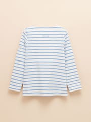 Joules Girls' Harbour Pink & Blue Pack of Two Long Sleeve Jersey Top - Image 6 of 8