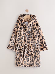 Brown Animal Print Robe (5-16yrs) - Image 1 of 4