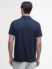 Barbour® International Ollie Twin Tipped Placket 100% Cotton Polo Shirt - Image 2 of 5