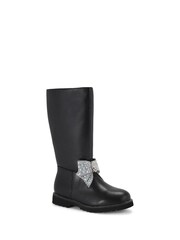 Kurt Geiger London Junior Mini Kensington High Leg Bow Black Boots - Image 2 of 4