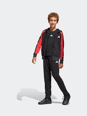 adidas Black/Red Colour Block Tracksuit - Image 1 of 8