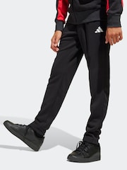 adidas Black/Red Colour Block Tracksuit - Image 5 of 8