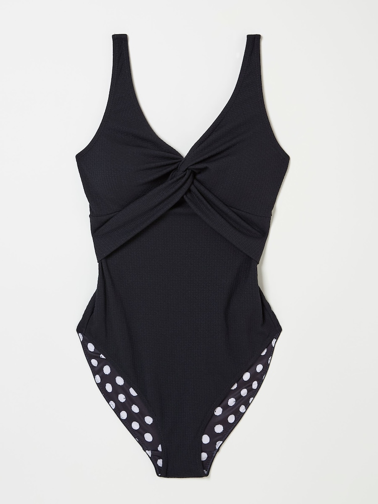 FatFace Sennen Black Twist Swimsuit - Image 5 of 6