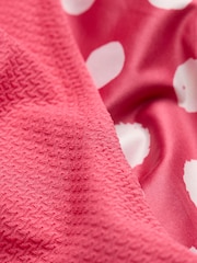 FatFace Towan Pink Wrap Textured Swimsuit - Image 5 of 5