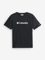 Черный - Columbia CSC Basic Logo Black T-Shirt - Image 7 of 7