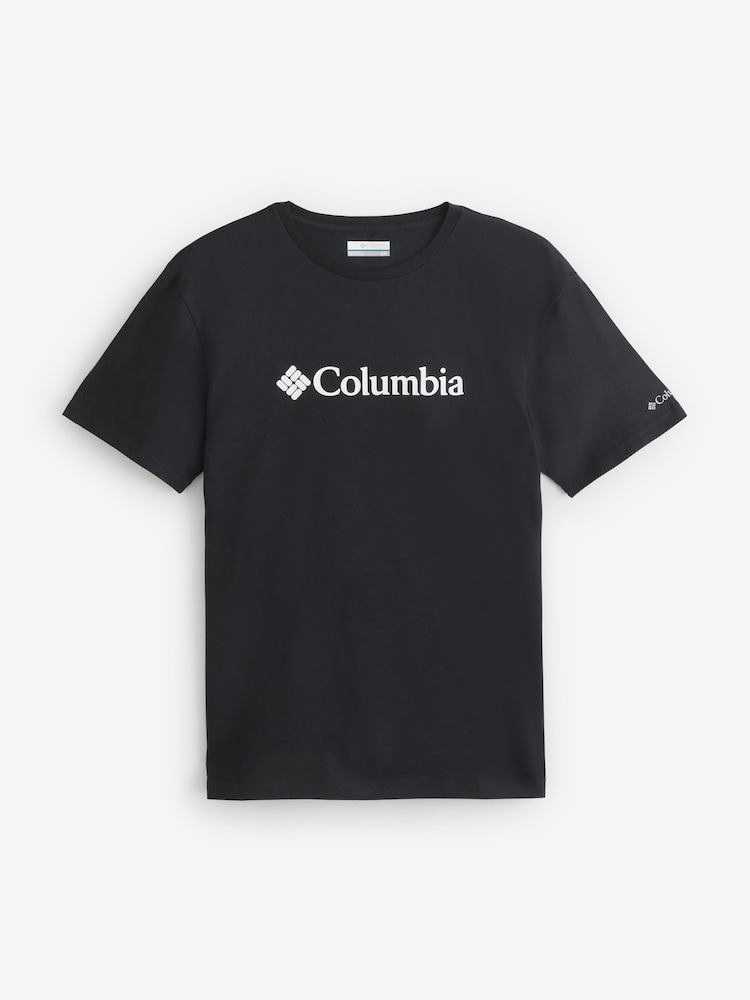 Черный - Columbia CSC Basic Logo Black T-Shirt - Image 7 of 7