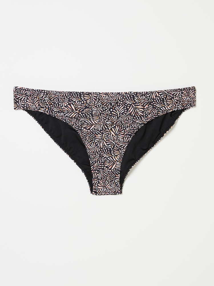 FatFace Mila Black Leaf Dot Bikini Bottoms - Image 4 of 4