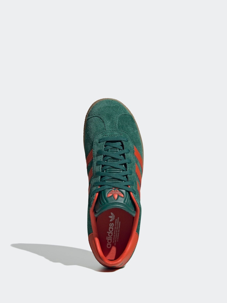 adidas gazelle silver green womens Adidas Womens Gazelle Stack Shoes – Extra Butter main image 1